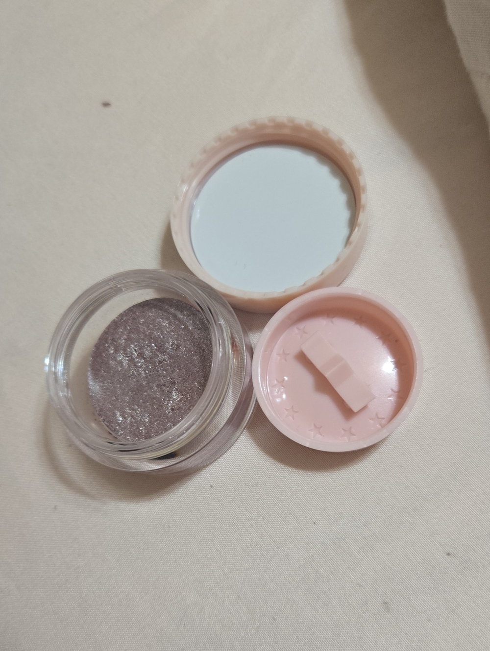 Creamy Shimmer Eyeshadow Pot - Pink Packaging, Silver Taupe Shade